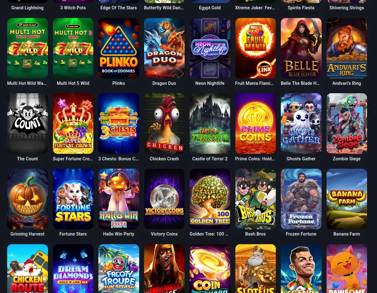 Candy Casino Spielübersicht