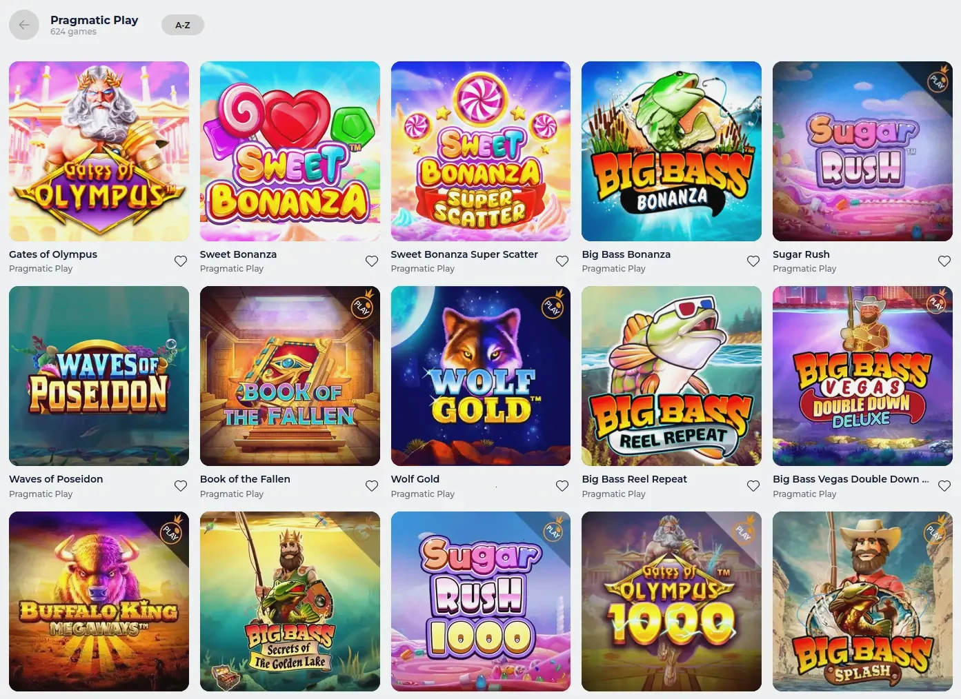 Candy Casino App Spielauswahl auf dem Smartphone